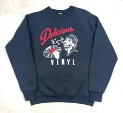80s〜 Delicious Vinyl vintage sweat BLACK