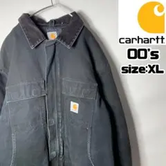 80s 90s Carhartt カーハート ダックジャケット 革タグ 変わり種
