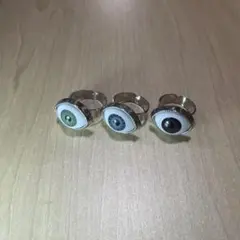 目玉モチーフ リング 3点セット　SHEINのサムネイル
