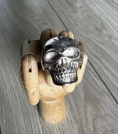 925 刻印　有　スカル ドクロ リング 髑髏