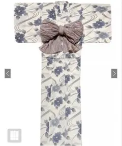 【GRL 】ぼかし花柄浴衣セット　浴衣　帯　セット　花柄