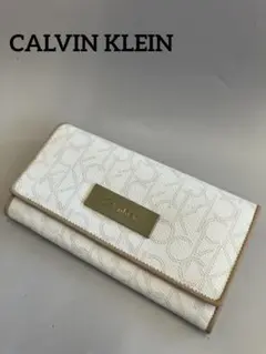 Calvin Klein 長財布 ホワイト モノグラム柄のサムネイル