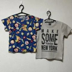 新品キッズ プリントTシャツ 2枚セット 【110cm】のサムネイル