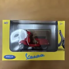 WELLY 1/18 Vespa PX ミニチュアモデル レッド