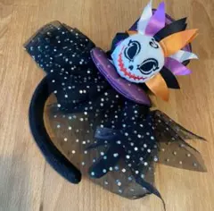 ハロウィーン　ディズニー カチューシャ スカルデザイン　Dハロ　ミッキー　ミニー