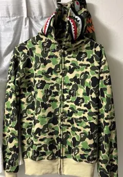 bape ape シャークパーカー グリーン