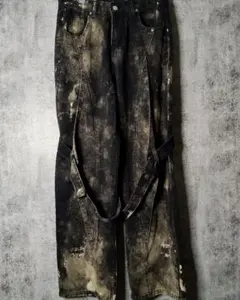 一点物 ランダムブリーチ 変形 ボンテージパンツ