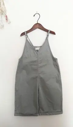LOGOS グレーカーキ オリーブグリーン オーバーオール 130サロペット