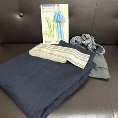 美品】こむさでもーど メンズ浴衣（麻100%） &正絹帯セット - メルカリ