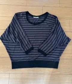 ストライプ長袖トップス Mサイズ