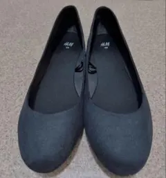 ♡ほぼ新品H&M ブラック スエード　バレエシューズ