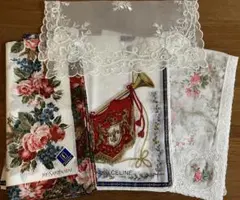 【新品・未使用】　ハンカチ　4枚セット　セリーヌ・サンローラン他