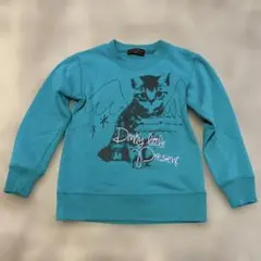 apm nino キッズトレーナー スウェット 120 猫 エメラルドグリーン