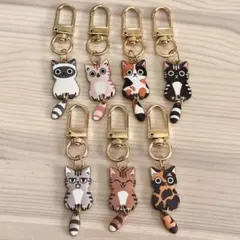 ◆猫のキーホルダー 7点セット