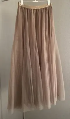 未使用美品 タグ付 チュールロングスカート fifth