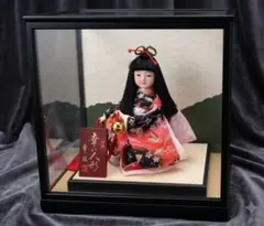 吉徳大光 市松人形 舞扇 ガラスケース入り - メルカリ