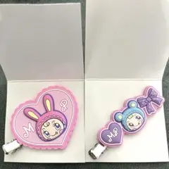 ナルミヤキャラクターズ　ラバークリップ　ベリエちゃんＡ　ブルーベリエちゃんB