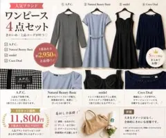 人気ブランド まとめ売り A.P.C snidel等 ワンピース　レディース