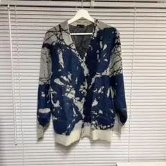 LAD MUSCIAN カーディガン サイズ44 青/グレーのサムネイル