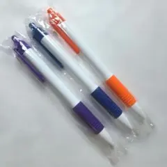 ZEBRA ボールペン 3本セット 紫 青 オレンジ