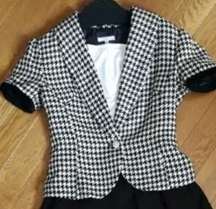 ハウンドトゥースパターンジャケット