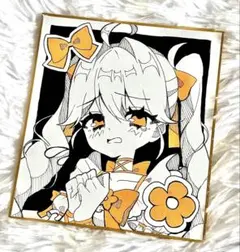 色紙イラスト オリジナルキャラクター ミニ色紙 原画