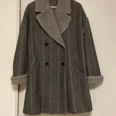 ロングコート 茶色 レディース ジャケット 襟付き ボアジャケット