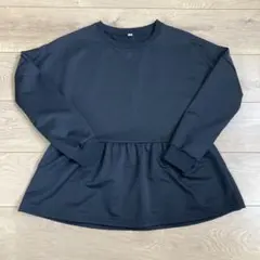 LACE LADIES ブラック フレアシルエット 長袖トップス　ブラウス　Mのサムネイル