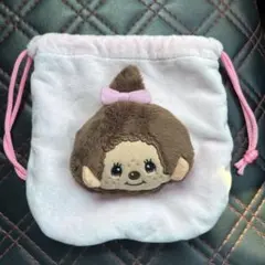 モンチッチ　巾着　フェイス　女の子　もんちっち　ピンク　モンチッチちゃん