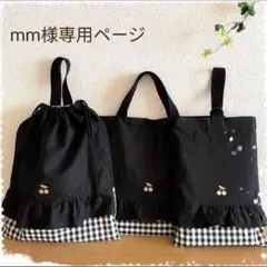 ♡mm様専用①♡入園入学セット　ハンドメイド　女の子　レッスンバッグ　上靴袋