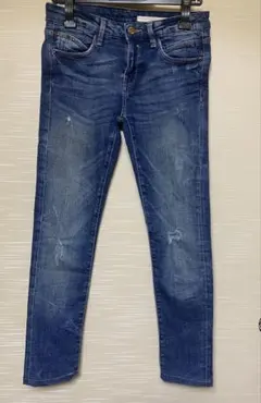 ZARA ダメージスキニーデニム　36