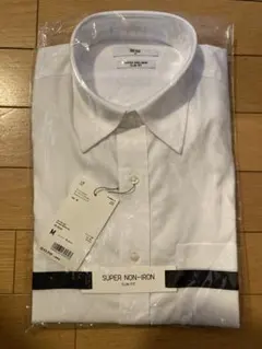 スーパーノンアイロン スリムフィット シャツ M ホワイト