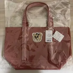 新品　ラブラリー　ワッペントートバッグ　フェイラー　ピンク　オールドテディ