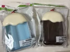 フロート型ケース 青(水色) 茶(とても濃い茶) 2個セットのサムネイル