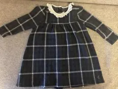 PETIT BATEAU チェック柄ワンピース 24m/オケージョン/冠婚葬祭