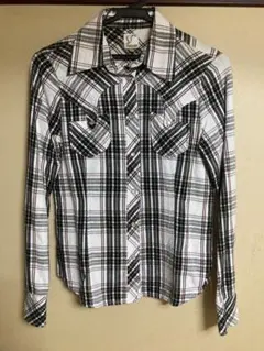 シャツ　コットン　エドウィン　チェック　Mサイズ