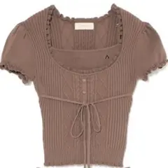 ANDMARY Nara frill set up(Brown)トップスのみ - メルカリ