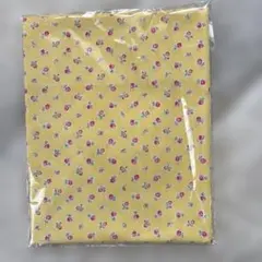 小花柄イエロープリント生地 COTTON TIME 綿