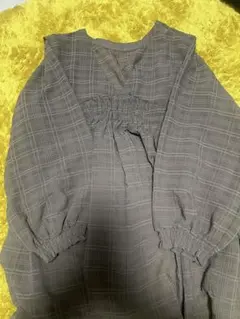 しまむら　チュニック茶色　ブラウス