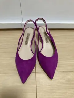 ZARA スェード　パンプス　36のサムネイル