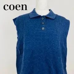 coen コーエン ノースリーブポロシャツ 0775B