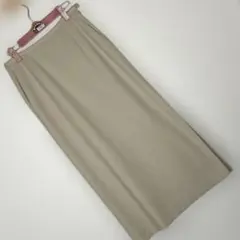 ユナイテッドアローズ 　ロングスカート　タイト　M　ベージュ　無地