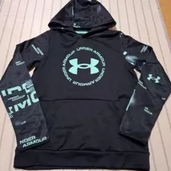 新品未使用アンダーアーマー160YXLコールドギアパーカー裏起毛