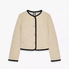 ZARA パイピング付きショートジャケット