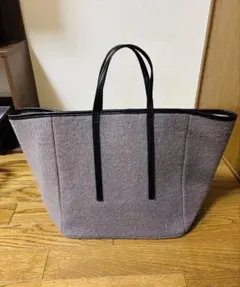 【Cachellie キャセリエ】トートバッグ　グレー　大きめのサムネイル