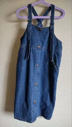 Branshes デニム　ジャンバースカート　150　ブランシェス