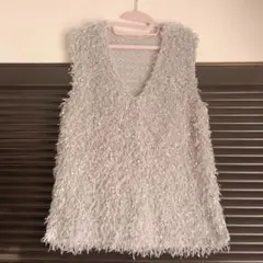 フリンジニットベスト