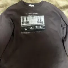 裏毛プリントプルオーバー