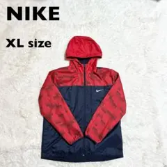 美品 NIKE ナイキ ウィンドブレーカー XL 赤×紺