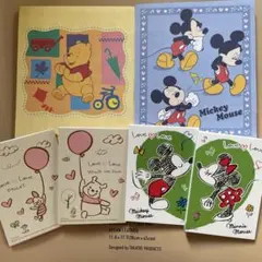 ディズニー　ミッキー　プーさん　メモ帳セット　まとめ売り　平成レトロ